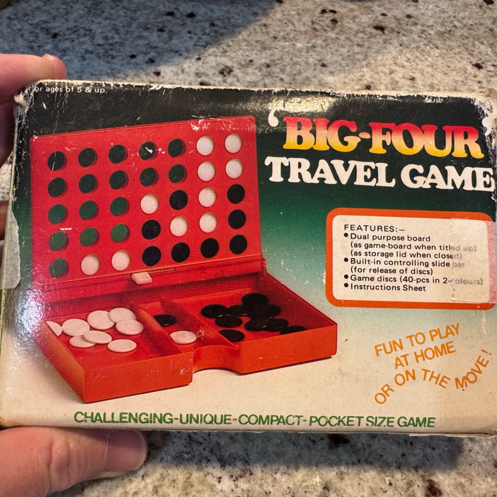 Big-Four Travel Game - Red and Black